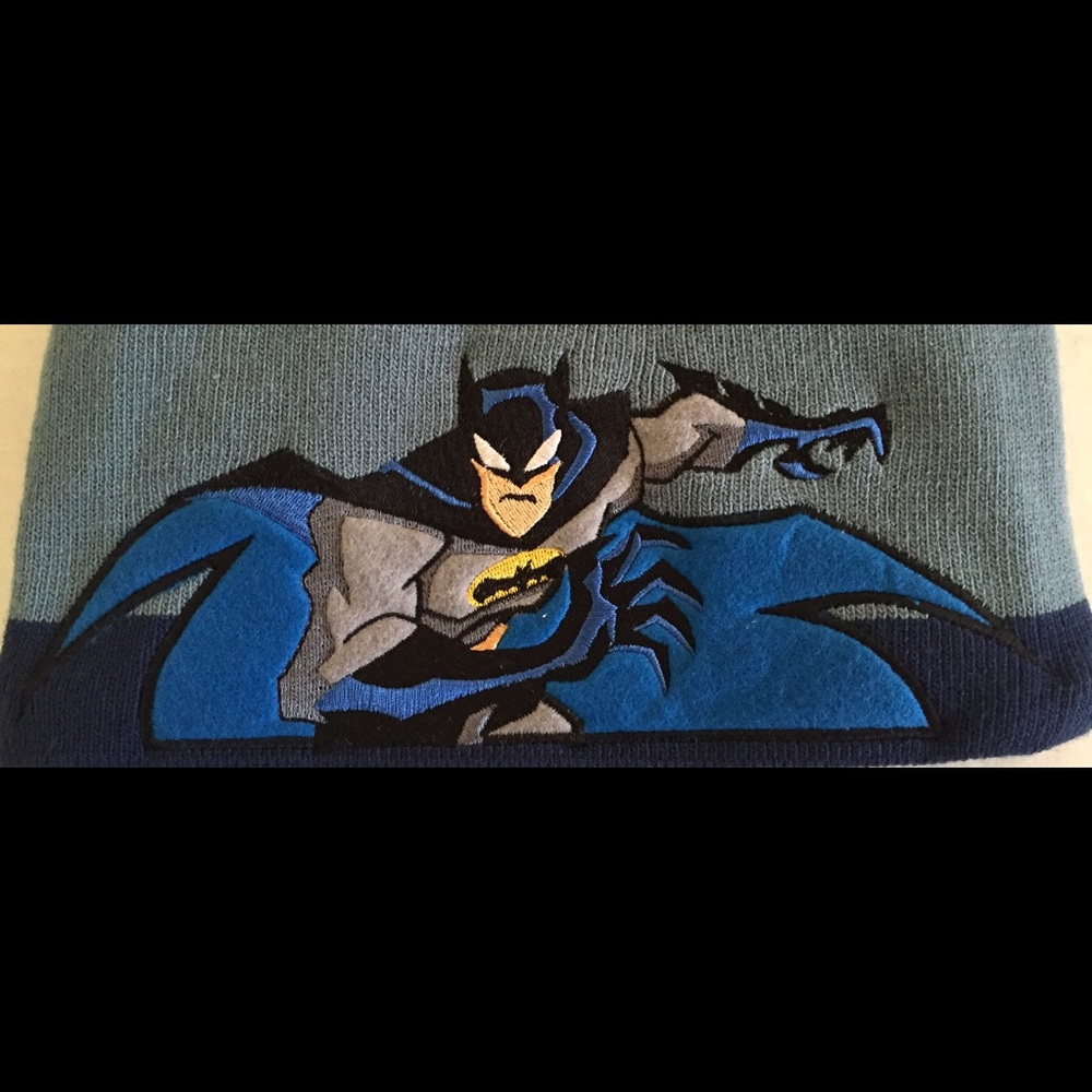 Batman Power 90s Cartoon Youth Winter Hat Beanie - Picture 4 of 6